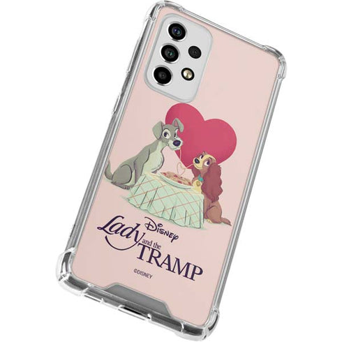 Disney Lady & The Tramp Spaghetti Dinner Galaxy A53 5G Clear Case