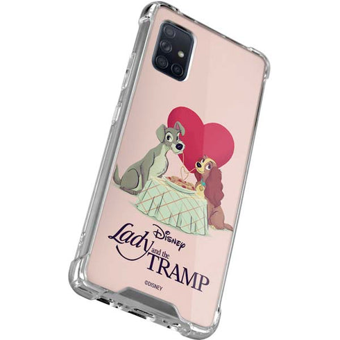 Disney Lady & The Tramp Spaghetti Dinner Galaxy A71 5G Clear Case