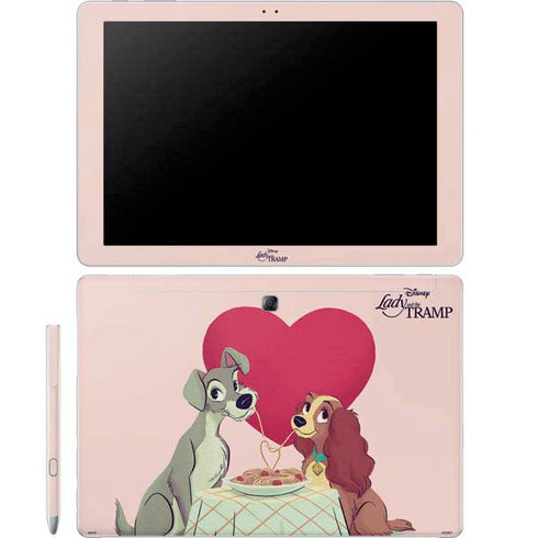 Disney Lady & The Tramp Spaghetti Dinner Galaxy Book 12in Skin
