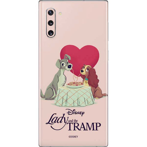 Disney Lady & The Tramp Spaghetti Dinner Galaxy Note 10 Skin