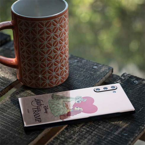 Disney Lady & The Tramp Spaghetti Dinner Galaxy Note 10 Skin