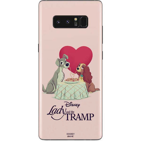 Disney Lady & The Tramp Spaghetti Dinner Galaxy Note 8 Skin