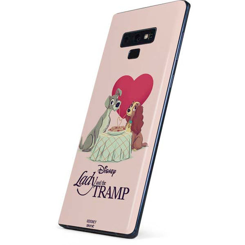 Disney Lady & The Tramp Spaghetti Dinner Galaxy Note 9 Skin