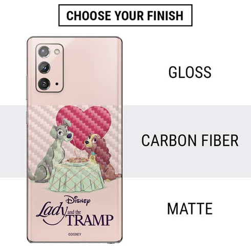 Disney Lady & The Tramp Spaghetti Dinner Galaxy Note20 5G Skin