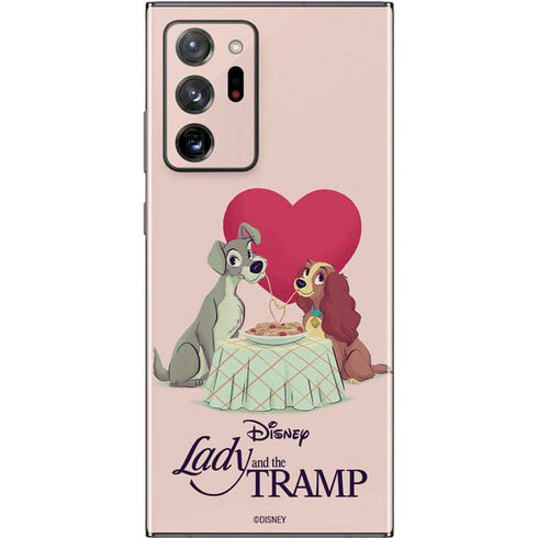 Disney Lady & The Tramp Spaghetti Dinner Galaxy Note20 Ultra 5G Skin