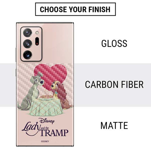 Disney Lady & The Tramp Spaghetti Dinner Galaxy Note20 Ultra 5G Skin