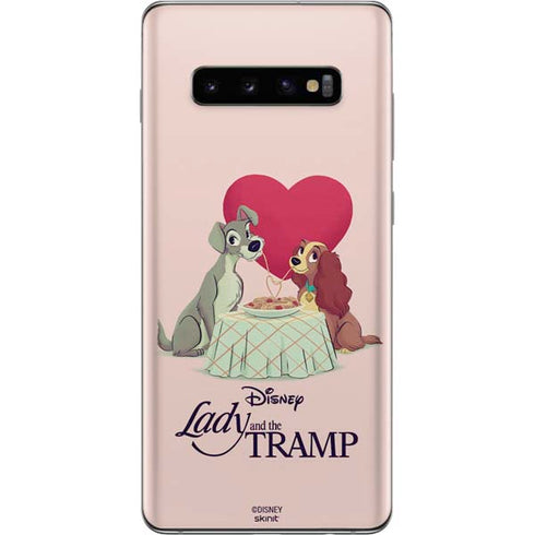 Disney Lady & The Tramp Spaghetti Dinner Galaxy S10 Plus Skin