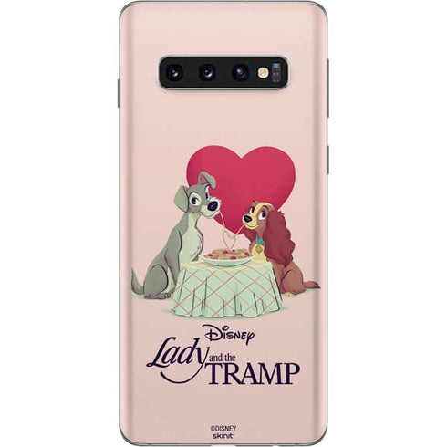 Disney Lady & The Tramp Spaghetti Dinner Galaxy S10 Skin