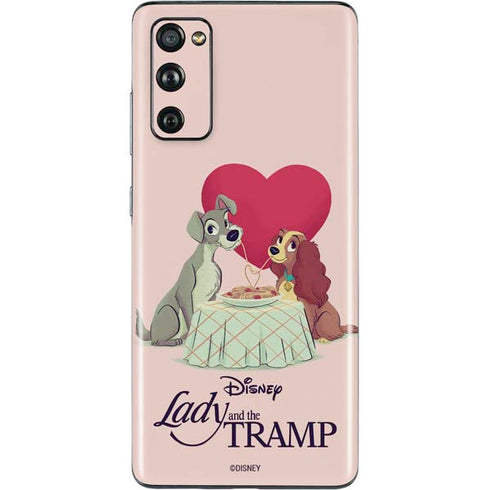 Disney Lady & The Tramp Spaghetti Dinner Galaxy S20 Fan Edition Skin