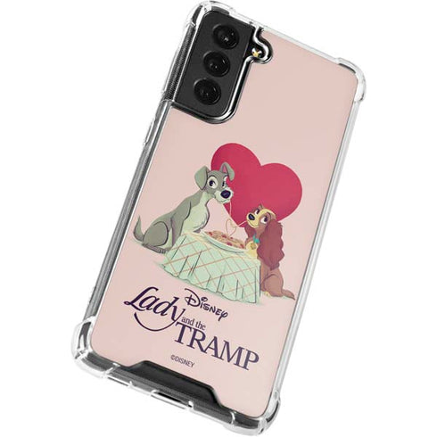 Disney Lady & The Tramp Spaghetti Dinner Galaxy S21 FE Clear Case