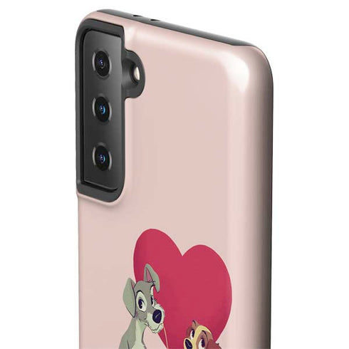 Disney Lady & The Tramp Spaghetti Dinner Galaxy S21 Plus 5G Pro Case