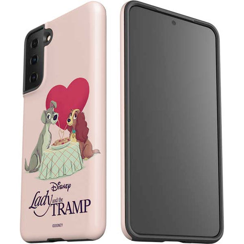 Disney Lady & The Tramp Spaghetti Dinner Galaxy S21 Plus 5G Pro Case