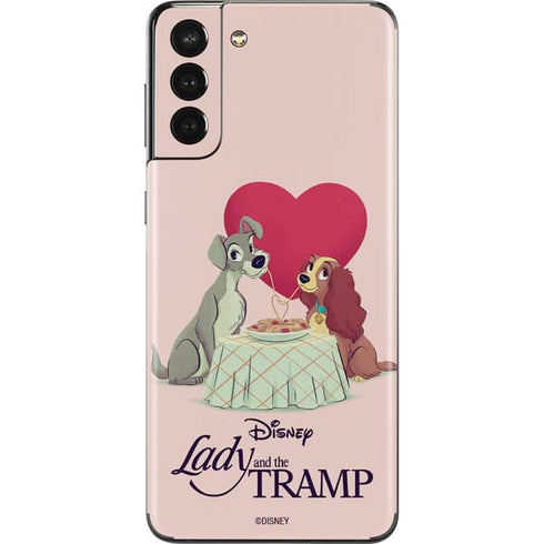 Disney Lady & The Tramp Spaghetti Dinner Galaxy S21 Plus 5G Skin