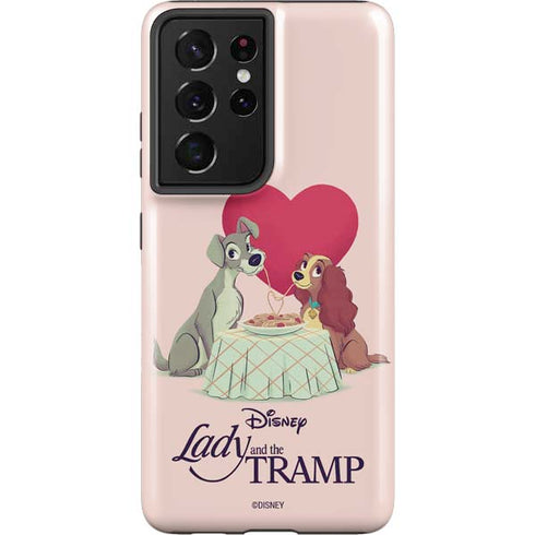 Disney Lady & The Tramp Spaghetti Dinner Galaxy S21 Ultra 5G Pro Case