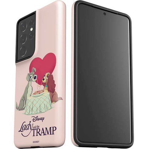 Disney Lady & The Tramp Spaghetti Dinner Galaxy S21 Ultra 5G Pro Case