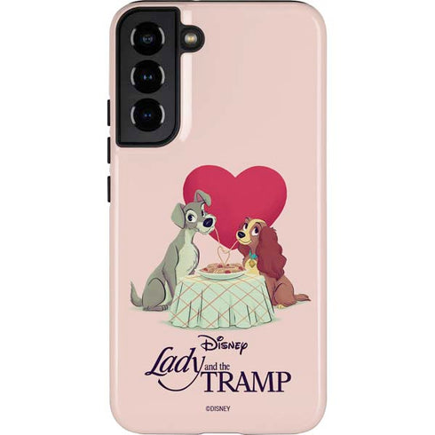 Disney Lady & The Tramp Spaghetti Dinner Galaxy S22 Plus Pro Case