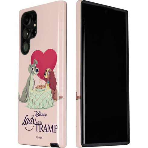 Disney Lady & The Tramp Spaghetti Dinner Galaxy S22 Ultra Pro Case