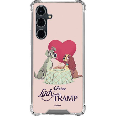 Disney Lady & The Tramp Spaghetti Dinner Galaxy S23 FE Clear Case