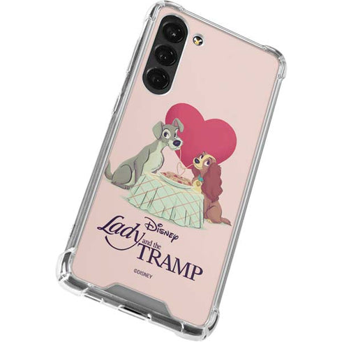 Disney Lady & The Tramp Spaghetti Dinner Galaxy S23 Plus Clear Case