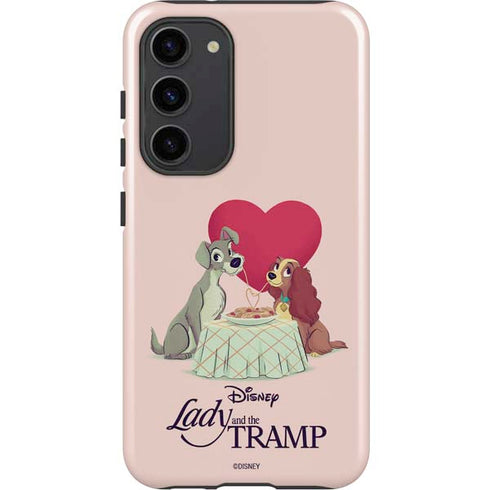 Disney Lady & The Tramp Spaghetti Dinner Galaxy S23 Plus Pro Case