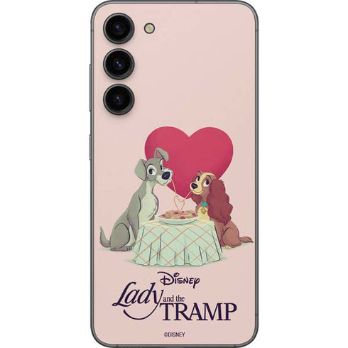 Disney Lady & The Tramp Spaghetti Dinner Galaxy S23 Plus Skin