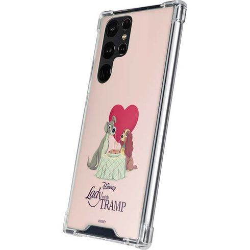 Disney Lady & The Tramp Spaghetti Dinner Galaxy S23 Ultra Clear Case