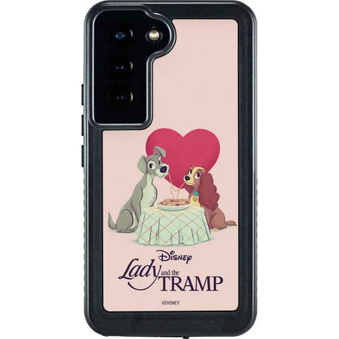 Disney Lady & The Tramp Spaghetti Dinner Galaxy S23 Waterproof Case