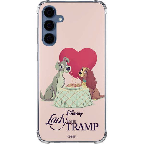 Disney Lady & The Tramp Spaghetti Dinner Galaxy S24 Clear Case
