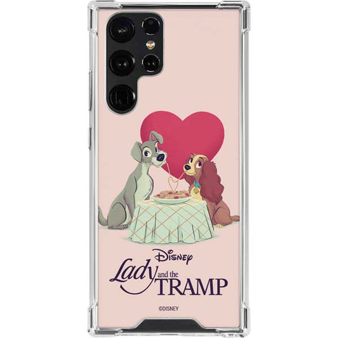 Disney Lady & The Tramp Spaghetti Dinner Galaxy S24 Ultra Clear Case