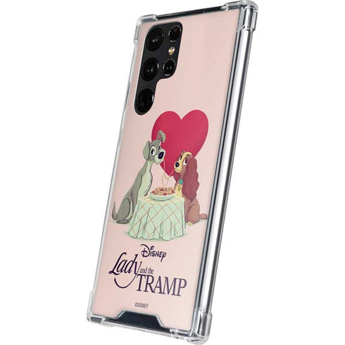 Disney Lady & The Tramp Spaghetti Dinner Galaxy S24 Ultra Clear Case