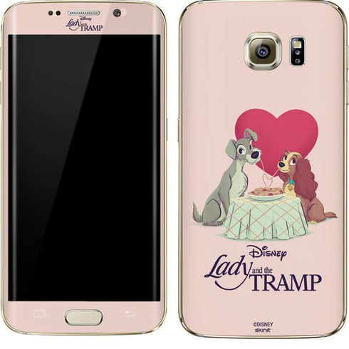 Disney Lady & The Tramp Spaghetti Dinner Galaxy S7 Edge Skin