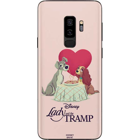 Disney Lady & The Tramp Spaghetti Dinner Galaxy S9 Plus Skin