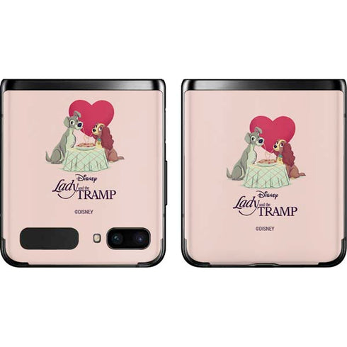 Disney Lady & The Tramp Spaghetti Dinner Galaxy Z Flip Skin