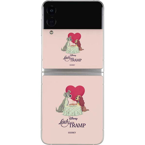 Disney Lady & The Tramp Spaghetti Dinner Galaxy Z Flip3 5G Skin