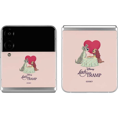 Disney Lady & The Tramp Spaghetti Dinner Galaxy Z Flip4 5G Skin