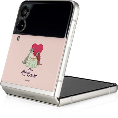 Disney Lady & The Tramp Spaghetti Dinner Galaxy Z Flip4 5G Skin