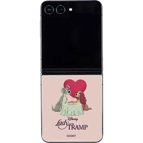 Disney Lady & The Tramp Spaghetti Dinner Galaxy Z Flip5 5G Skin