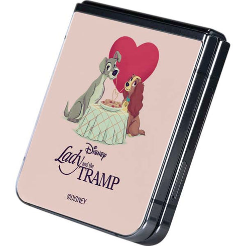 Disney Lady & The Tramp Spaghetti Dinner Galaxy Z Flip5 5G Skin