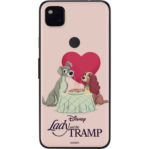 Disney Lady & The Tramp Spaghetti Dinner Google Pixel 4a Skin
