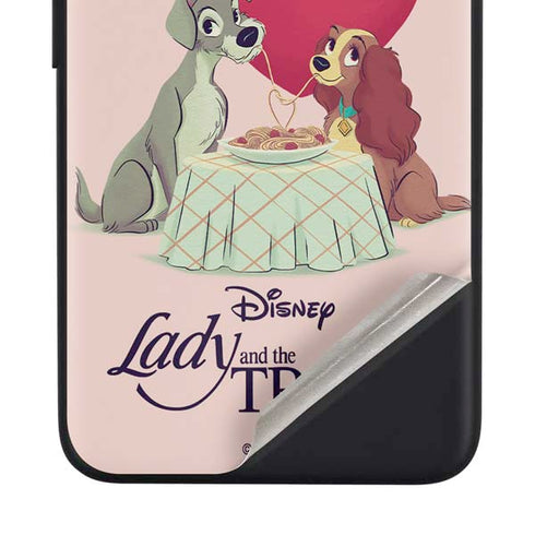 Disney Lady & The Tramp Spaghetti Dinner Google Pixel 4a Skin