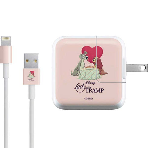 Disney Lady & The Tramp Spaghetti Dinner iPad Charger (10W USB) Skin