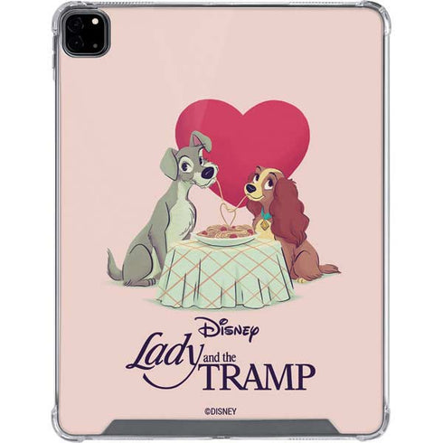 Disney Lady & The Tramp Spaghetti Dinner iPad Pro 12.9in (2020) Clear Case