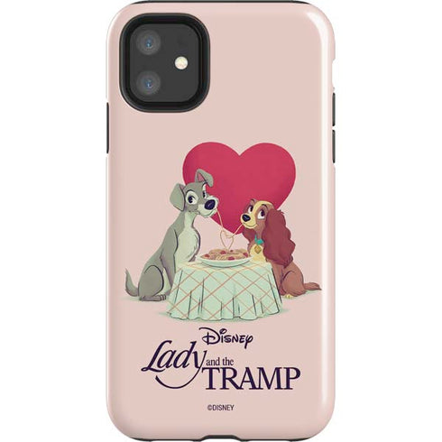 Disney Lady & The Tramp Spaghetti Dinner iPhone 11 Impact Case