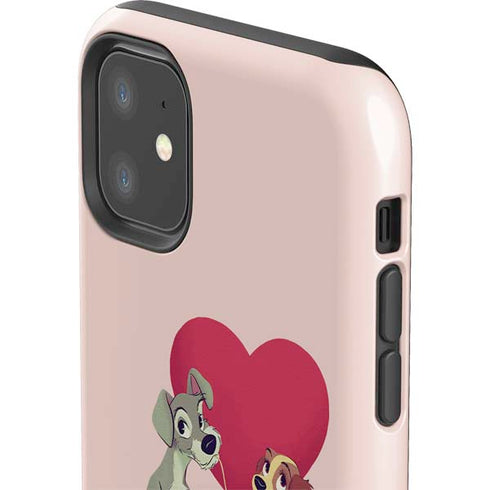 Disney Lady & The Tramp Spaghetti Dinner iPhone 11 Impact Case
