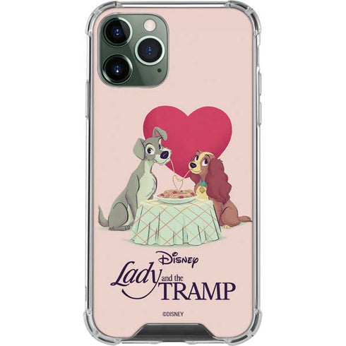 Disney Lady & The Tramp Spaghetti Dinner iPhone 11 Pro Max Clear Case