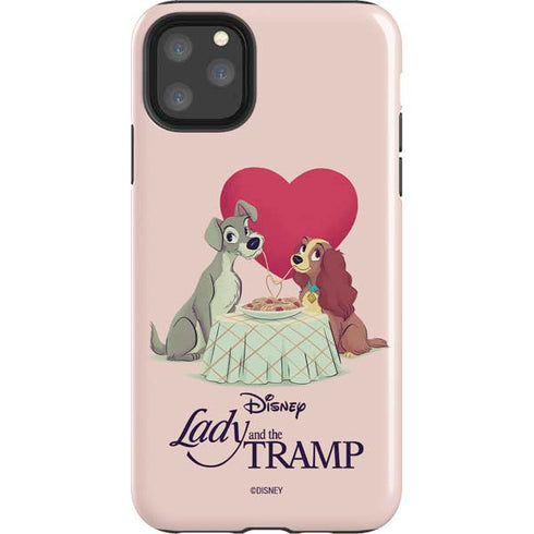 Disney Lady & The Tramp Spaghetti Dinner iPhone 11 Pro Max Impact Case