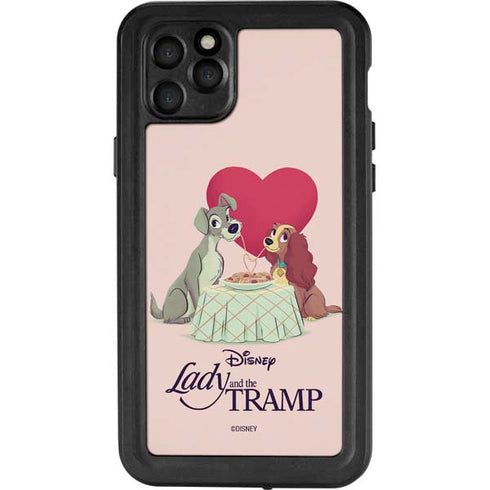 Disney Lady & The Tramp Spaghetti Dinner iPhone 11 Pro Max Waterproof Case