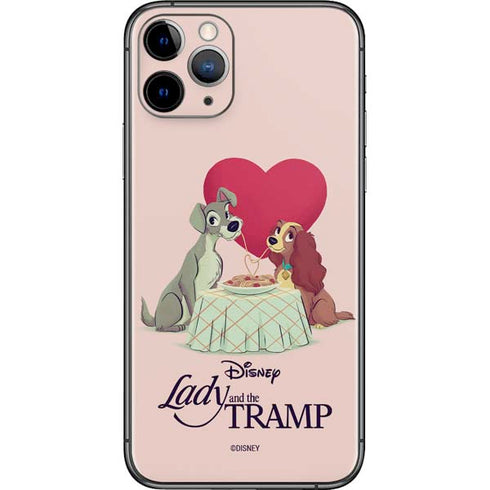 Disney Lady & The Tramp Spaghetti Dinner iPhone 11 Pro Skin