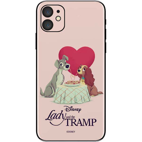 Disney Lady & The Tramp Spaghetti Dinner iPhone 11 Skin