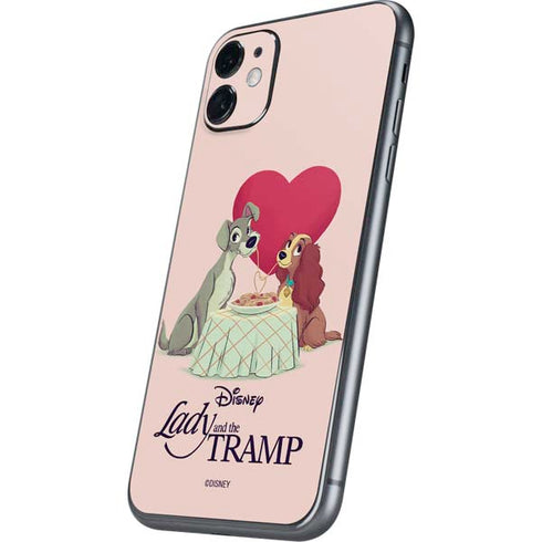 Disney Lady & The Tramp Spaghetti Dinner iPhone 11 Skin